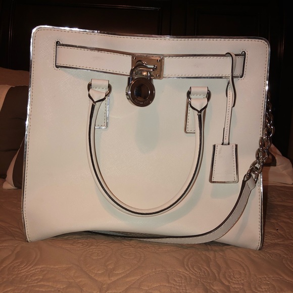 Michael Kors Handbags - White Michael Kors Satchel
